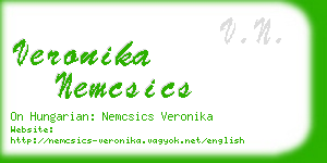 veronika nemcsics business card